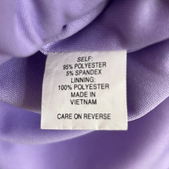 NY&Co Lavender Belted Mock Neck Sheath Dress Sleeveless Lilac Size M - Picture 8 of 9